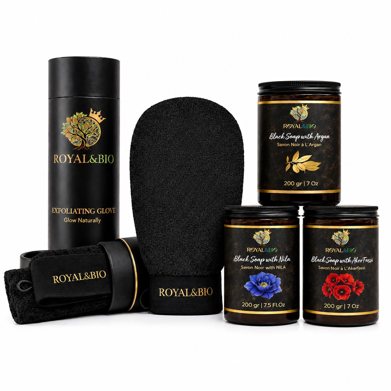 Royal Hammam Ritual | Moroccan Cleanse & Scrub Set — ROYAL&BIO