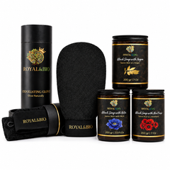 Royal Hammam Ritual | Moroccan Cleanse & Scrub Set — ROYAL&BIO