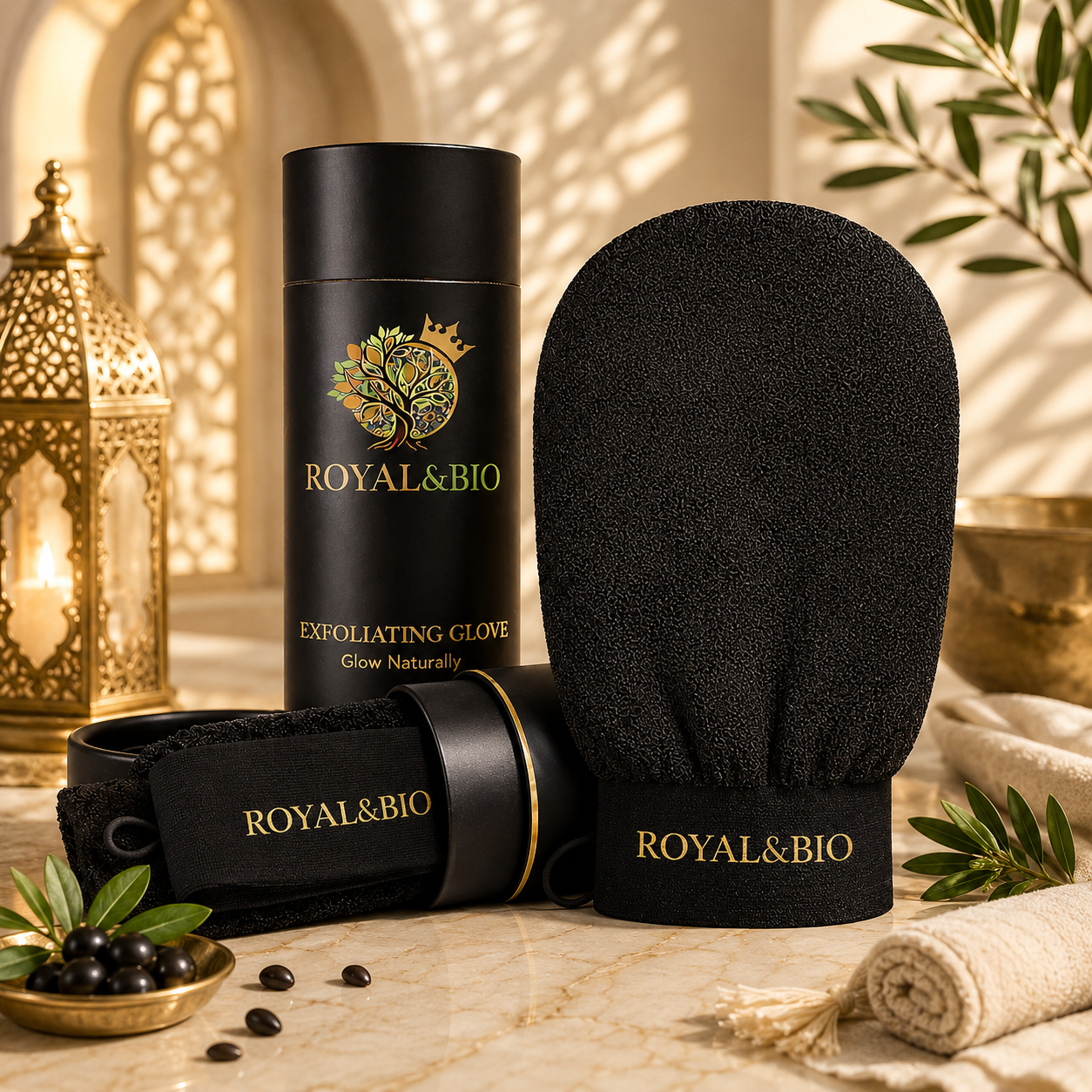 Royal Hammam | Moroccan Kessa Exfoliating Glove — ROYAL&BIO